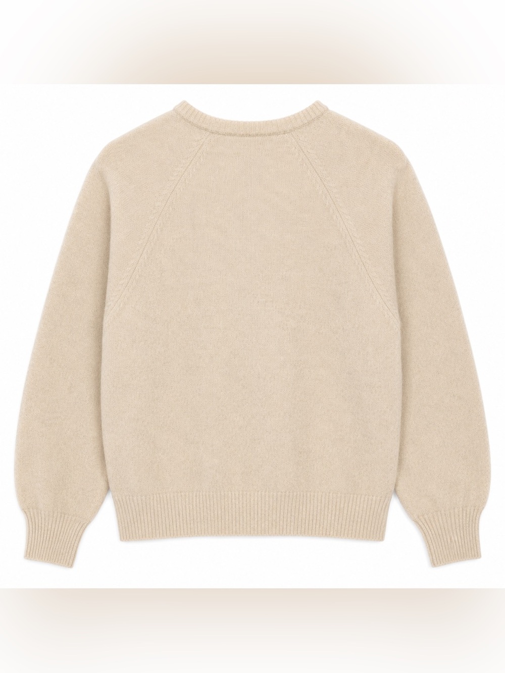 Vintage St Michael Pure New Lambswool Cardigan UK 12 Beige Made in England - Picture 2 of 3